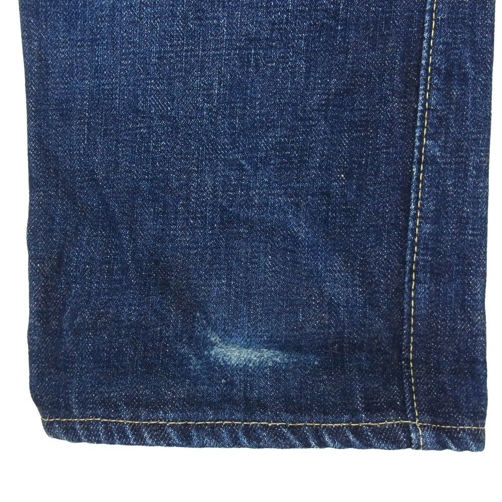 FULLCOUNT フルカウント 1109 Slim Denim 13.7oz ボタンフライ スリム ストレート デニムパンツ ジーンズ インディゴブルー系 30【中古】