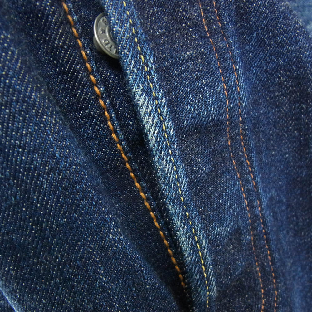 FULLCOUNT フルカウント 1109 Slim Denim 13.7oz ボタンフライ スリム ストレート デニムパンツ ジーンズ インディゴブルー系 30【中古】