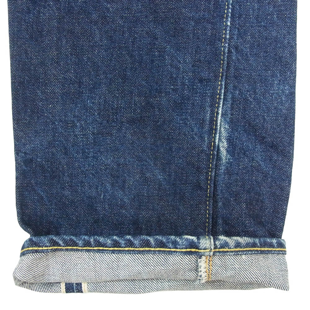 Denime ドゥニーム Lot 220A OFFSET XX MODEL ドゥニーム ボタンフライ ストレート デニムパンツ ジーンズ インディゴブルー系 30【中古】