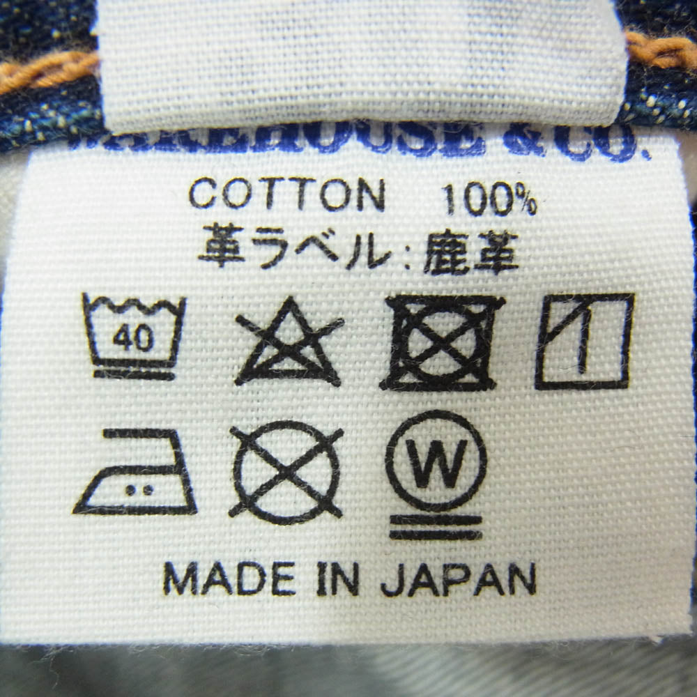 Denime ドゥニーム Lot 220A OFFSET XX MODEL ドゥニーム ボタンフライ ストレート デニムパンツ ジーンズ インディゴブルー系 30【中古】