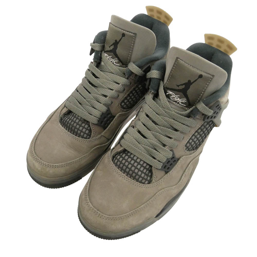 NIKE ナイキ FV5029-200 AIR JORDAN 4 RETRO CAVE STONE BLACK-PHANTOM エアジョーダン4 レトロ ケイブストーン ブラックファントム ハイカット スニーカー チャコール系 ブラック系 27cm【中古】