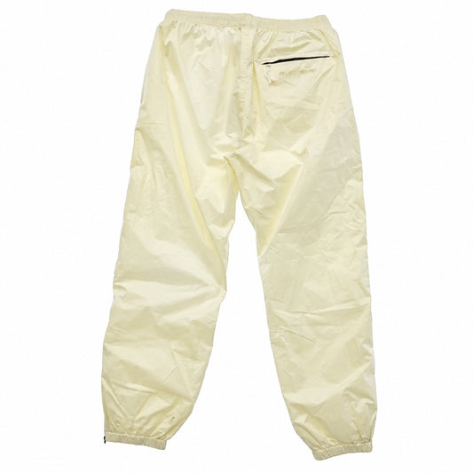 Supreme シュプリーム ワングラム期 バック ロゴ 裾ジップ ナイロン トラック パンツ オフホワイト系 L【中古】