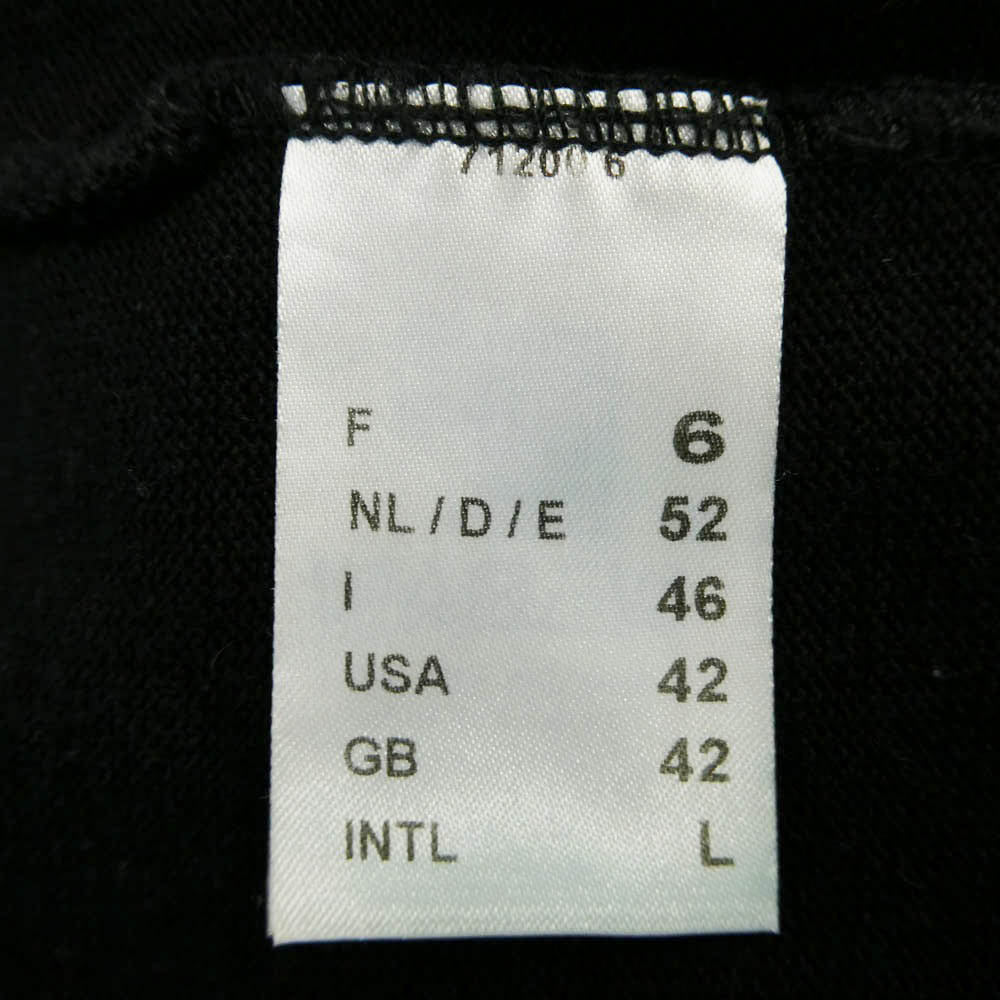 SAINT JAMES セントジェームス OUESSANT SOLID ウェッソンソリッド ボートネック コットン 長袖 バスクシャツ Tシャツ カットソー ロンT ブラック系 6【中古】