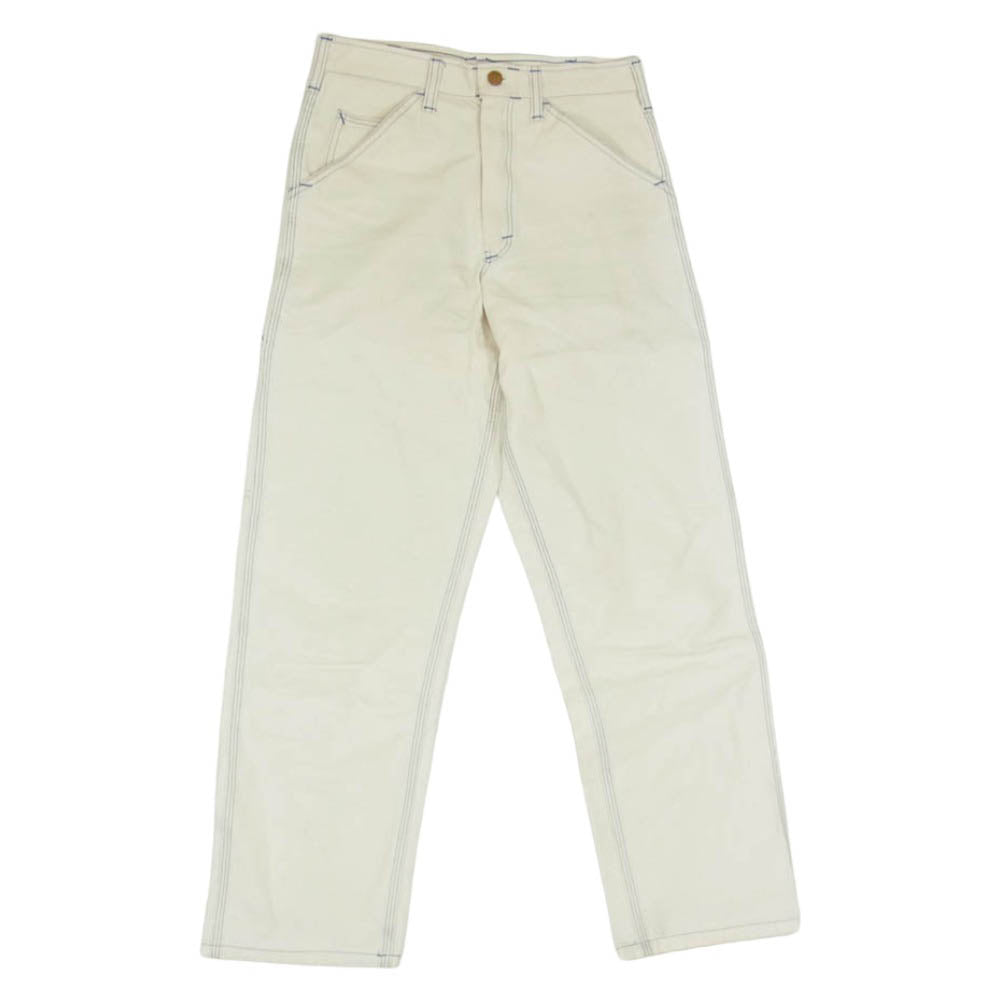 スミス 1154 Charlie Pants The Original チャーリー カラーステッチ コットン ペインターパンツ オフホワイト系 28【中古】