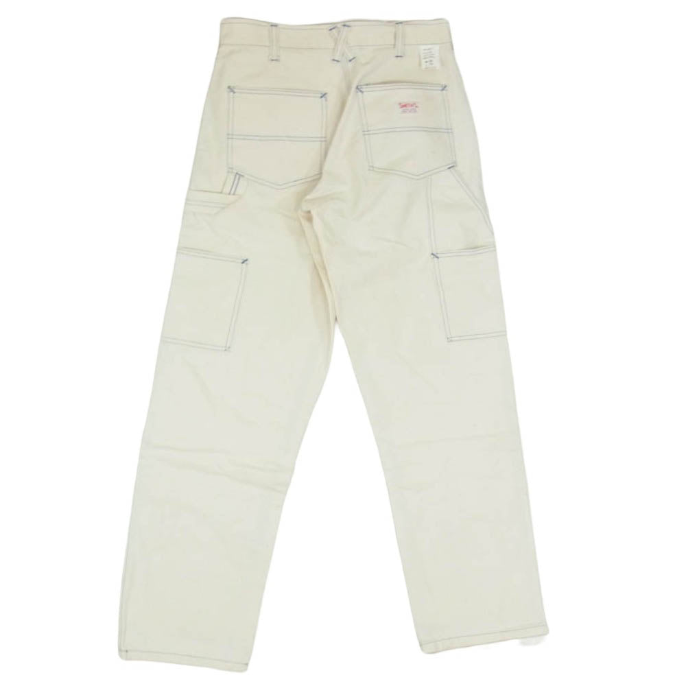 スミス 1154 Charlie Pants The Original チャーリー カラーステッチ コットン ペインターパンツ オフホワイト系 28【中古】