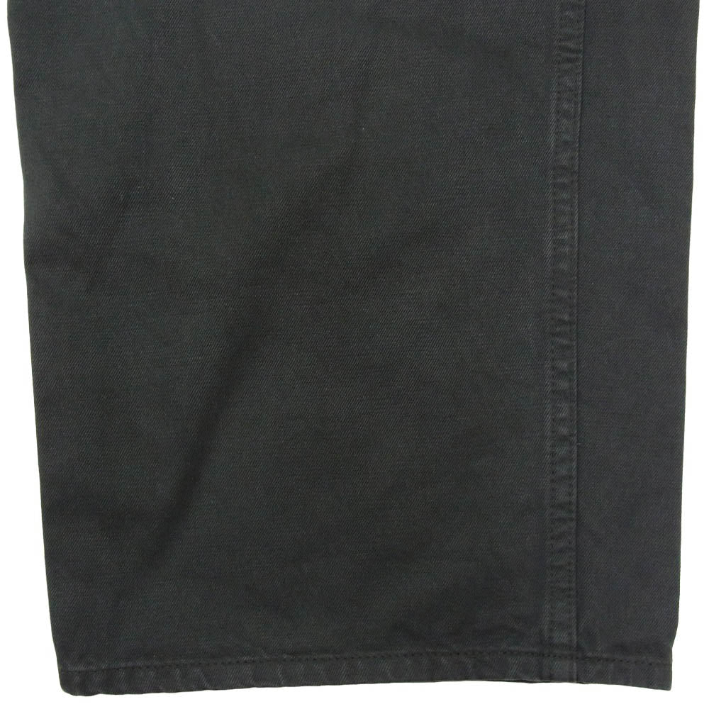 コルニエ 26SS 20PT56 GARMENT DYED FINX/ZIMBABWE COTTON TWILL PAINTER PANTS ガーメントダイ 製品染め フィンクス ジンバブエコットン ツイル ペインターパンツ チャコール系 ブラック系 S【中古】