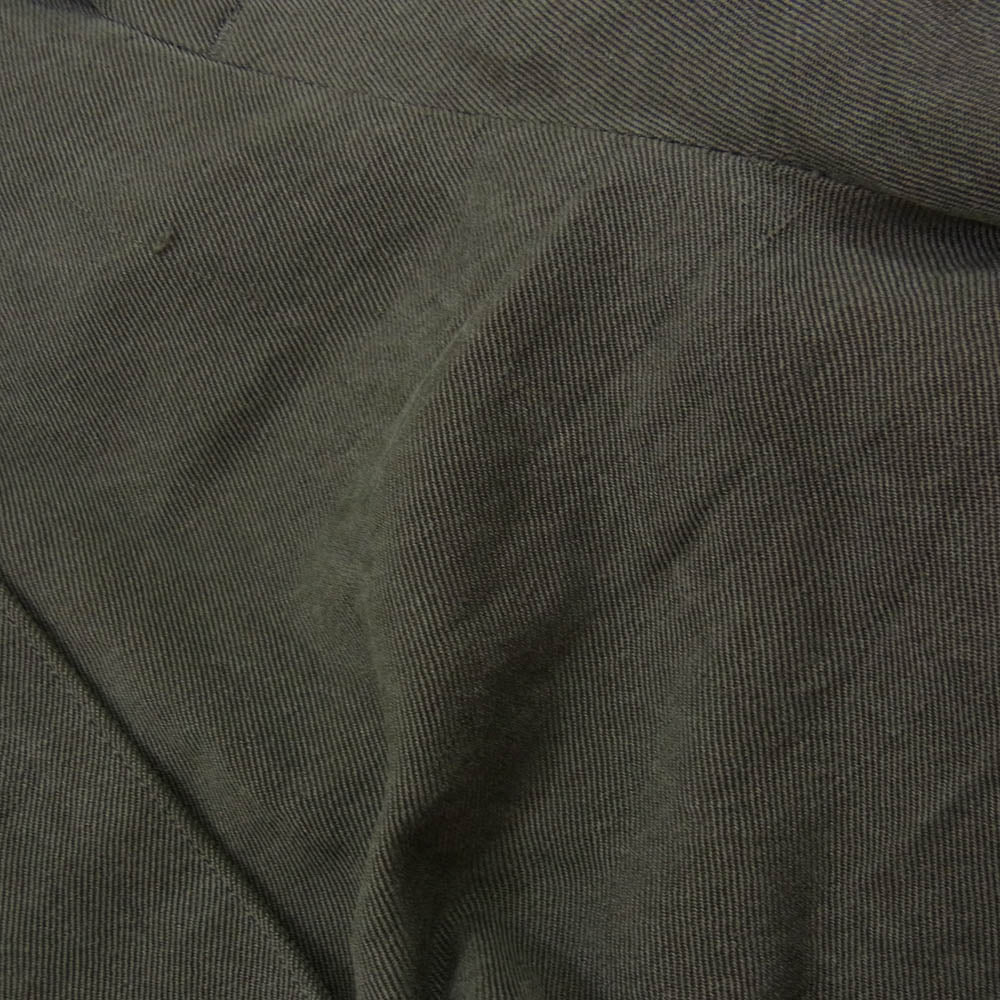 コルニエ 26SS 20PT64 SILK/LINEN FADED GABARDINE PANTS シルク リネン ギャバジン ベルト イージーパンツ グレー系 M【中古】