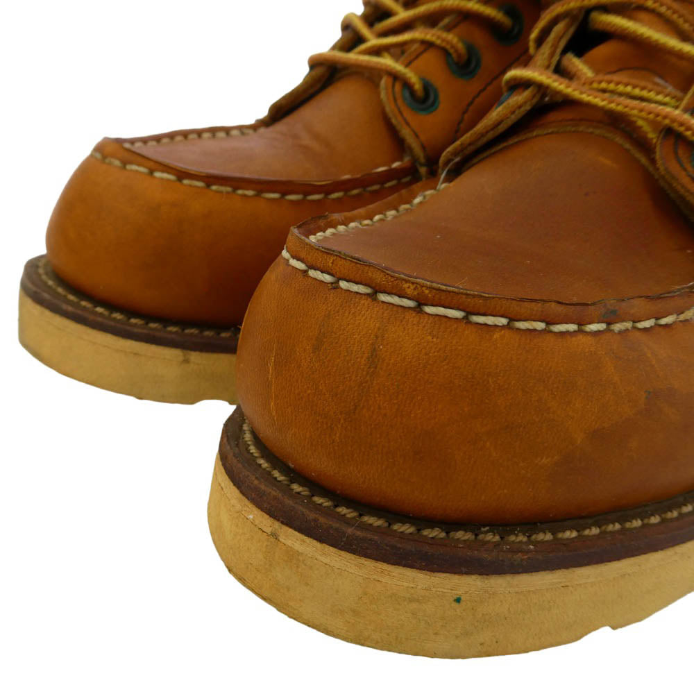 RED WING レッドウィング 875 USA製 刺繍羽タグ CLASSIC MOC アイリッシュセッター モックトゥ ブーツ ブラウン系 6D【中古】