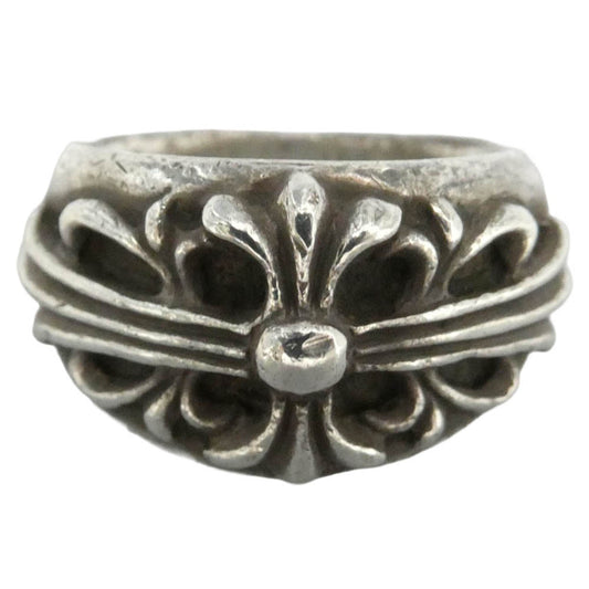CHROME HEARTS クロムハーツ（原本無） FLRL CRS フローラルクロス リング シルバー系 約17.5号【中古】