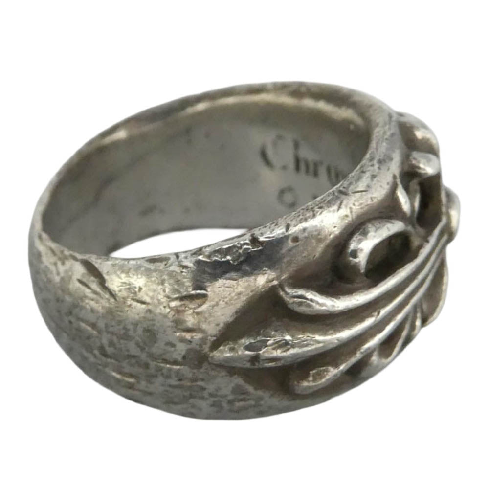 CHROME HEARTS クロムハーツ（原本無） FLRL CRS フローラルクロス リング シルバー系 約17.5号【中古】