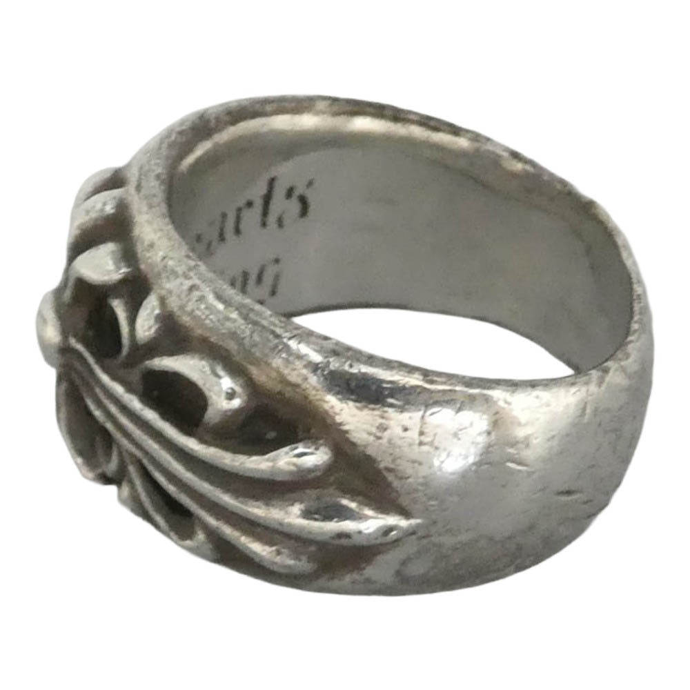 CHROME HEARTS クロムハーツ（原本無） FLRL CRS フローラルクロス リング シルバー系 約17.5号【中古】