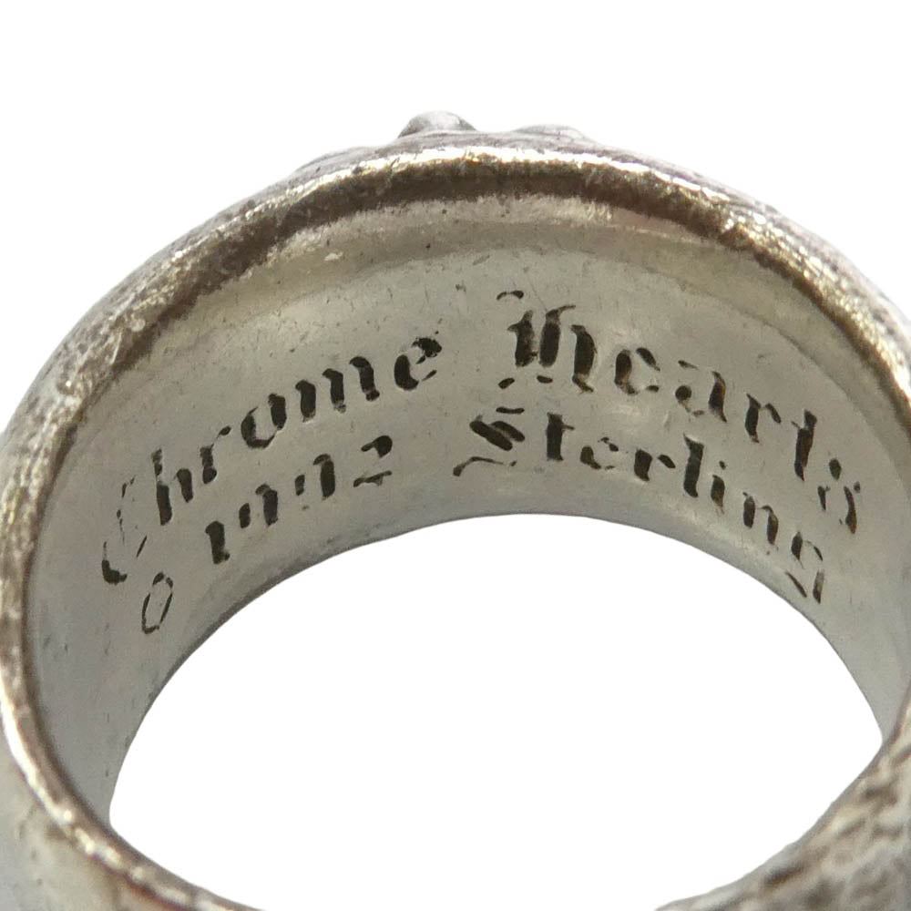 CHROME HEARTS クロムハーツ（原本無） FLRL CRS フローラルクロス リング シルバー系 約17.5号【中古】