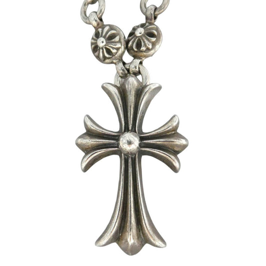CHROME HEARTS クロムハーツ（原本無） #1 CRSBL CHN SML CH CRS 20inch クロスボールチェーン スモールCHクロス 20インチ ネックレス シルバー系【中古】