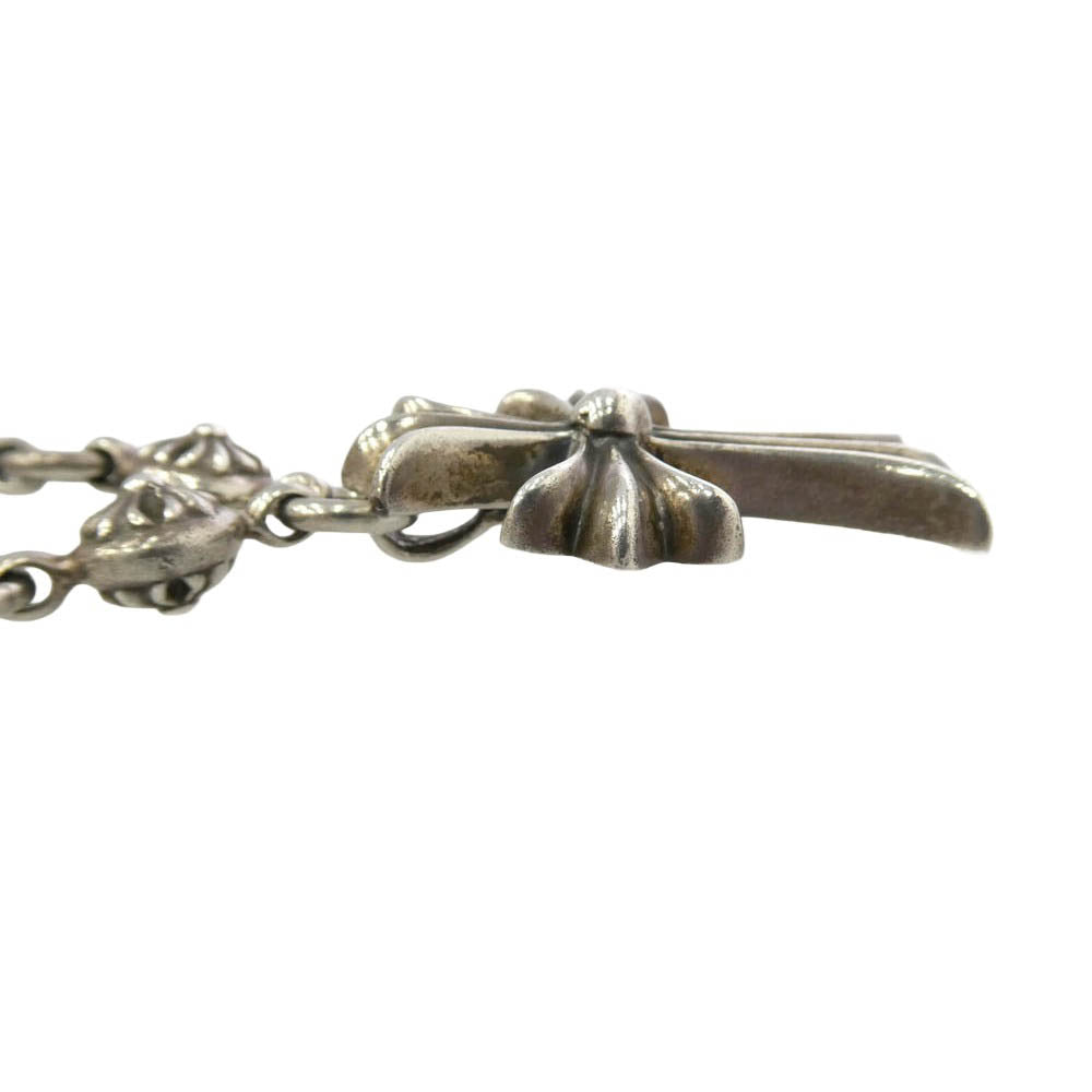 CHROME HEARTS クロムハーツ（原本無） #1 CRSBL CHN SML CH CRS 20inch クロスボールチェーン スモールCHクロス 20インチ ネックレス シルバー系【中古】
