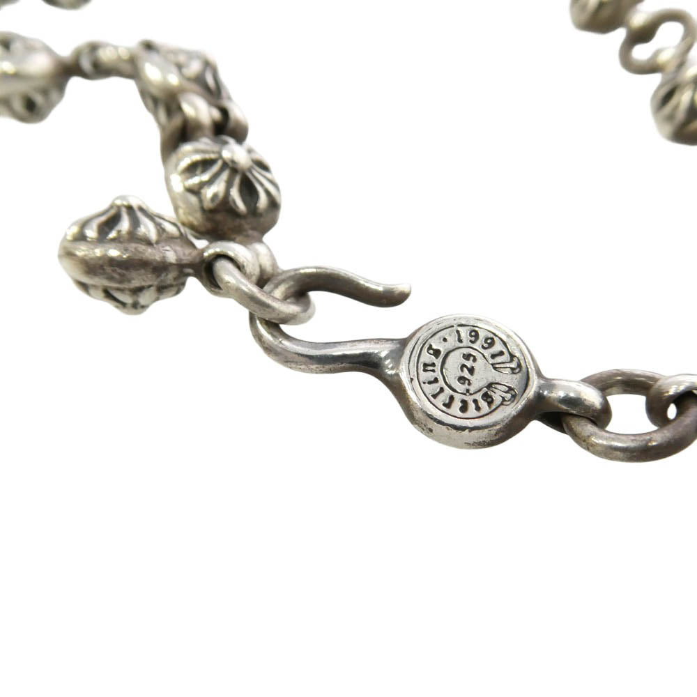 CHROME HEARTS クロムハーツ（原本無） #1 CRSBL CHN SML CH CRS 20inch クロスボールチェーン スモールCHクロス 20インチ ネックレス シルバー系【中古】