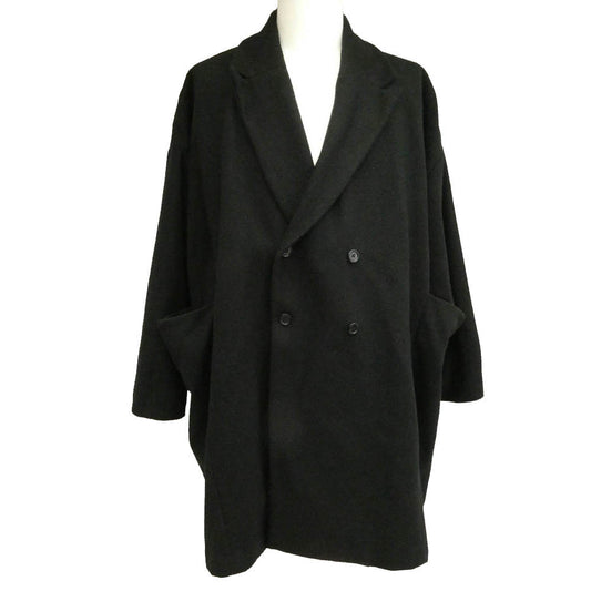 バージスブルック ウール ダブル ロング コート ブラック系 2【中古】