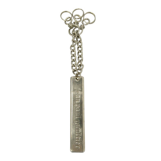 JEAN-PAUL GAULTIER ジャンポールゴルチエ ロゴ プレート キーチェーン シルバー系【中古】