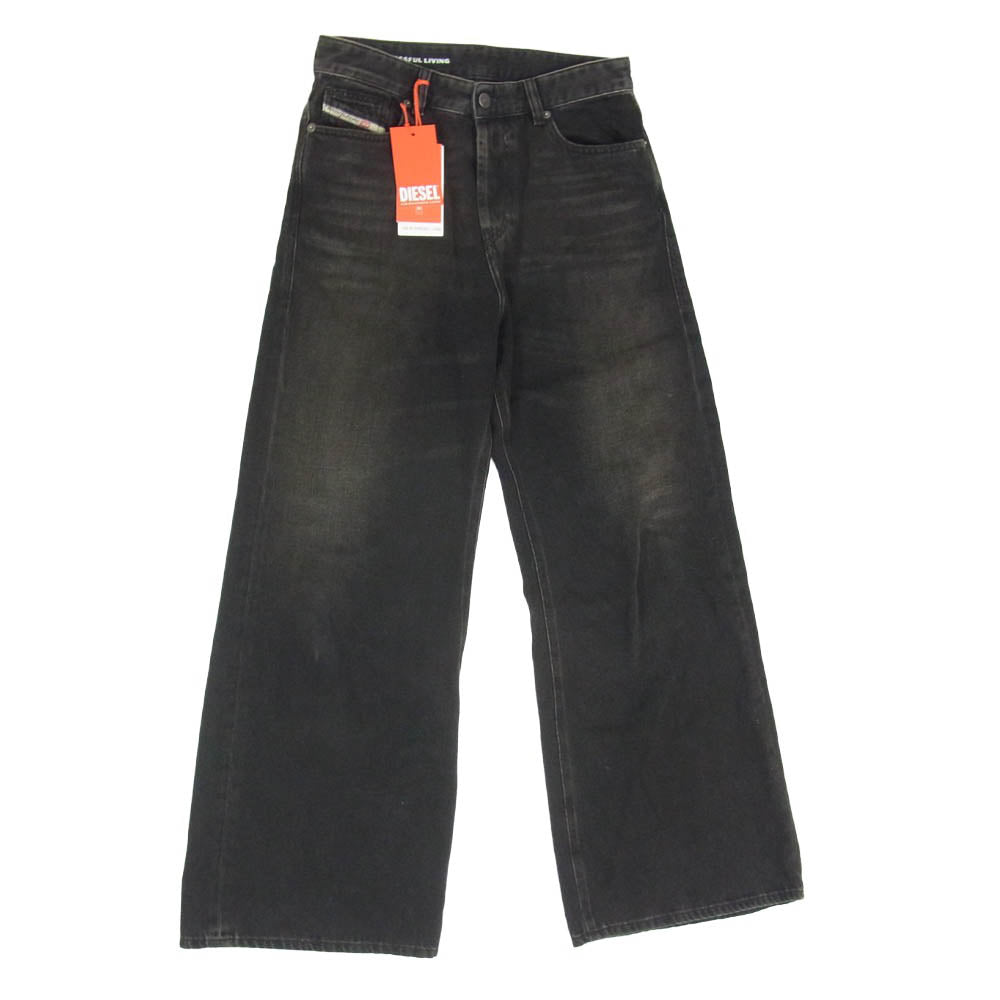 DIESEL ディーゼル 1996 d-sire 09J96 Relaxed Jeans ローウエスト ローライズ デニム パンツ ブラック系 24【中古】