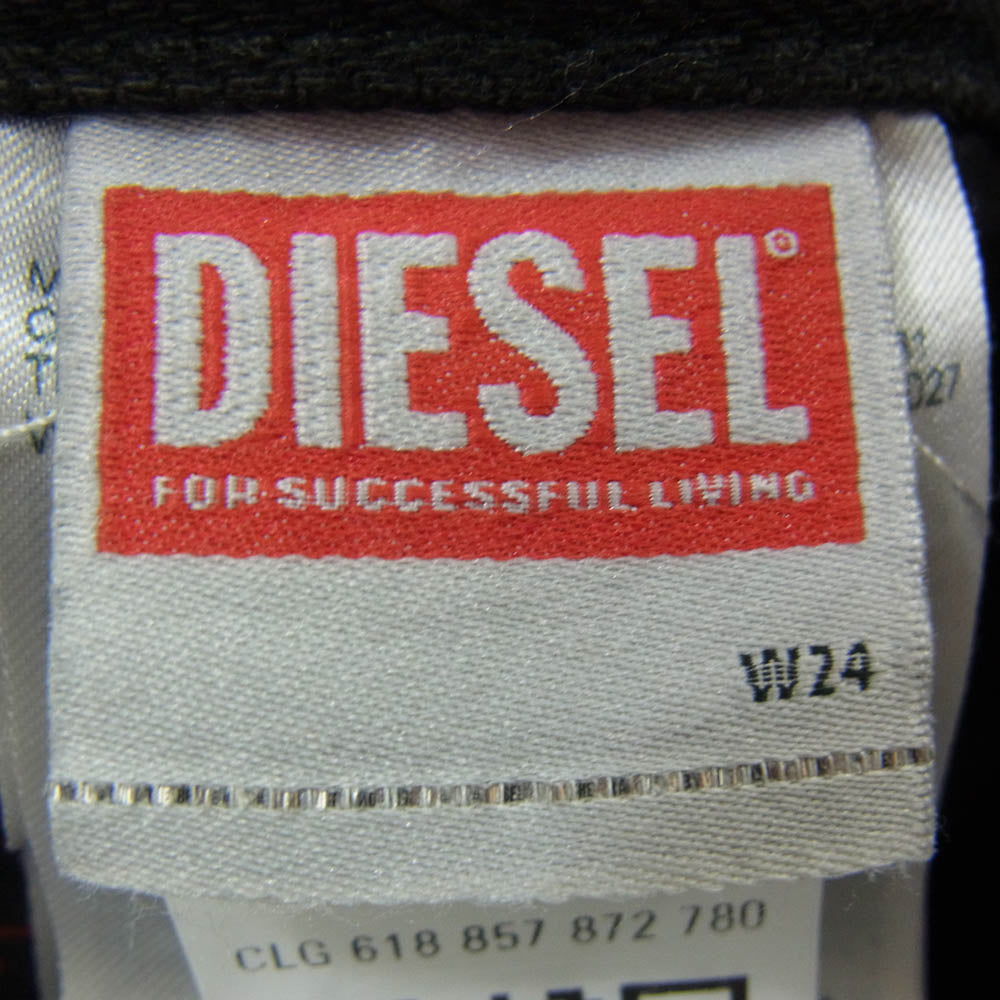 DIESEL ディーゼル 1996 d-sire 09J96 Relaxed Jeans ローウエスト ローライズ デニム パンツ ブラック系 24【中古】