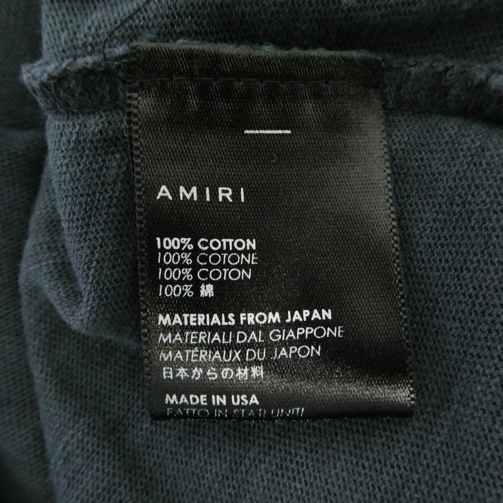 AMIRI アミリ Wild Ones T-shirt グラフィック プリント コットン 半袖 Tシャツ カットソー ブラック系 L【中古】