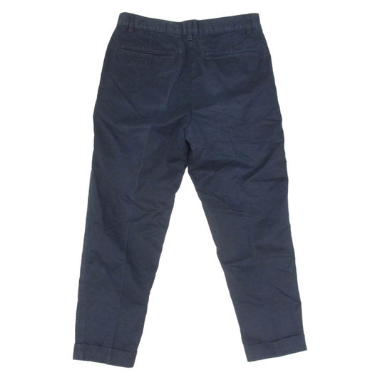 BEAMS ビームス BEAMS PLUS ビームスプラス コットン 無地 1プリーツ チノパンツ ネイビー系 S【中古】