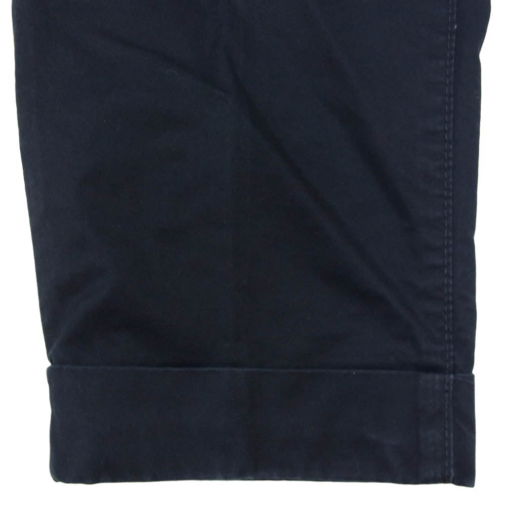 BEAMS ビームス BEAMS PLUS ビームスプラス コットン 無地 1プリーツ チノパンツ ネイビー系 S【中古】