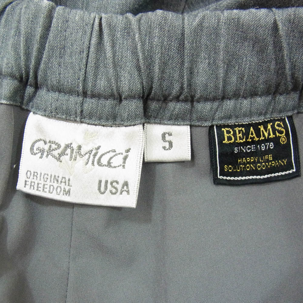 Gramicci グラミチ BEAMS ビームス GMP-15S133 × BEAMS ビームス イージー スラックス パンツ グレー系 S【中古】