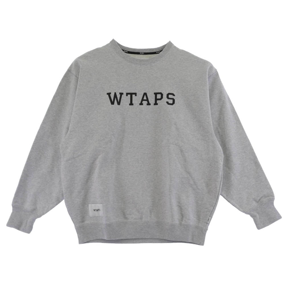 WTAPS ダブルタップス 25SS 251ATDT-CSM03 ACADEMY SWEATER COTTON アカデミー セーター コットン スウェット グレー系 X02【美品】【中古】