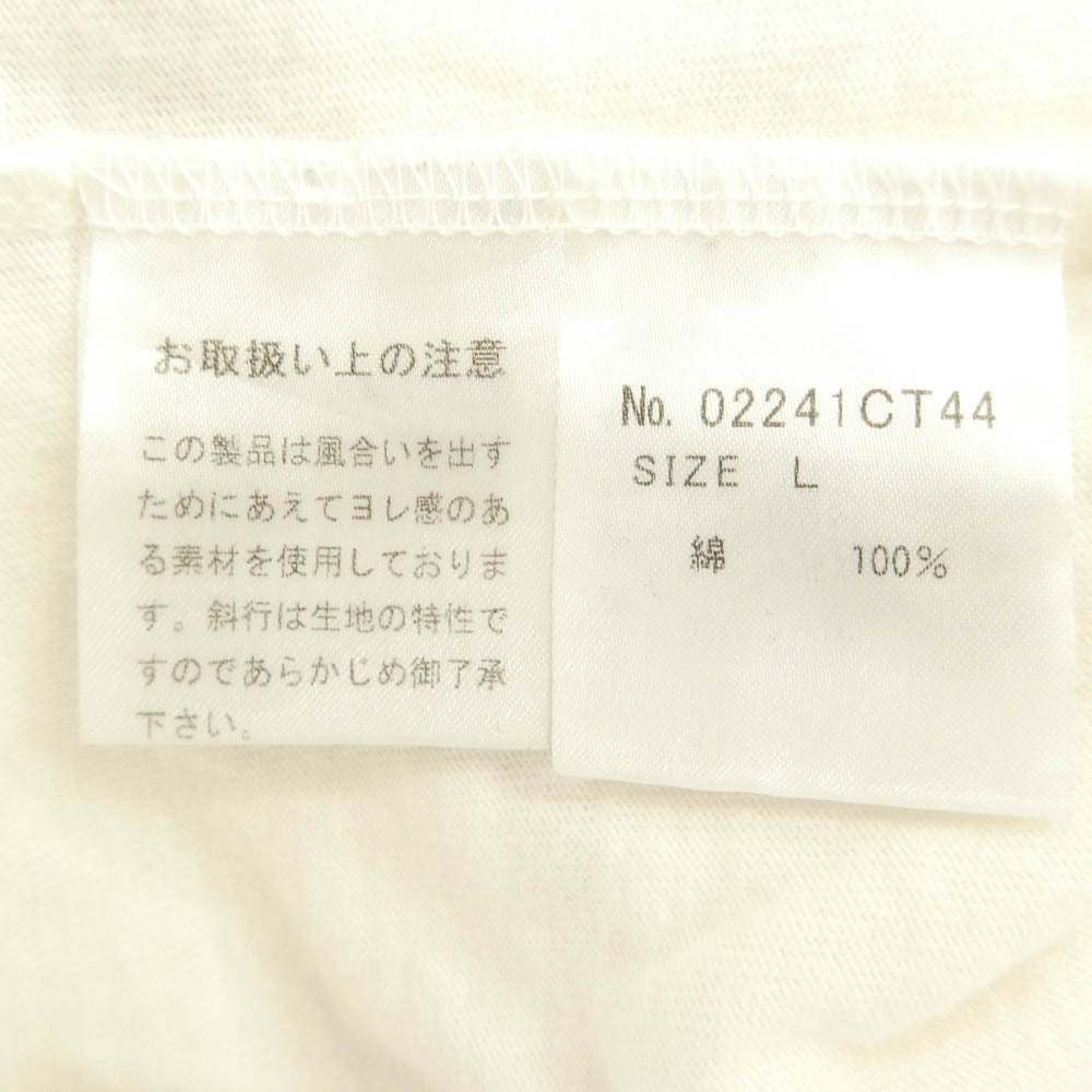 HYSTERIC GLAMOUR ヒステリックグラマー 24SS 02241CT44 × THE ROLLING STONES STONES WOMAN ローリングストーンズ バンドロゴ グラフィック プリント コットン 半袖 Tシャツ ホワイト系 L【中古】