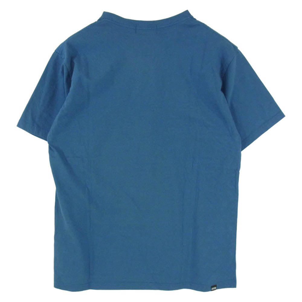 HYSTERIC GLAMOUR ヒステリックグラマー 26AW 02263CT03 HYSTERIC SCRATCH グラフィック 刺繍 コットン 半袖 Tシャツ カットソー ブルー系 L【極上美品】【中古】