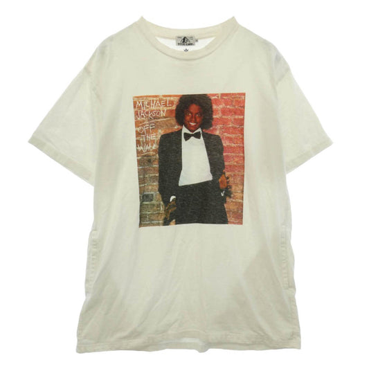 HYSTERIC GLAMOUR ヒステリックグラマー 18SS 02182CT33 MICHAEL JACKSON OFF THE WALL マイケルジャクソン オフザウォール フォト グラフィック プリント コットン 半袖 Tシャツ オフホワイト系 M【中古】