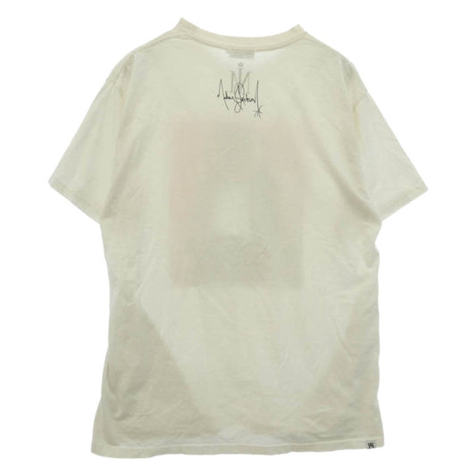 HYSTERIC GLAMOUR ヒステリックグラマー 18SS 02182CT33 MICHAEL JACKSON OFF THE WALL マイケルジャクソン オフザウォール フォト グラフィック プリント コットン 半袖 Tシャツ オフホワイト系 M【中古】