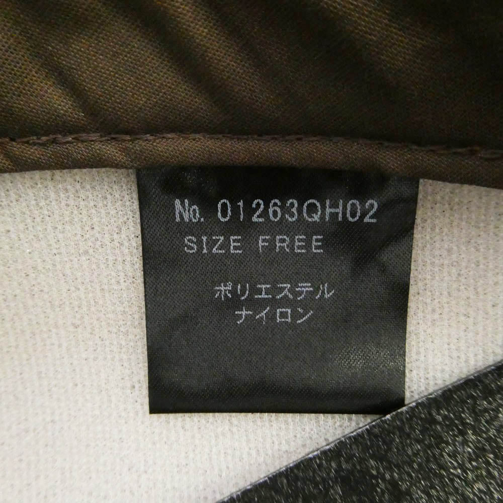 HYSTERIC GLAMOUR ヒステリックグラマー 26AW 01263QH02 SNAKE LOOP スタッズ ラメ ロゴプリント メッシュ キャップ ブラウン系【極上美品】【中古】