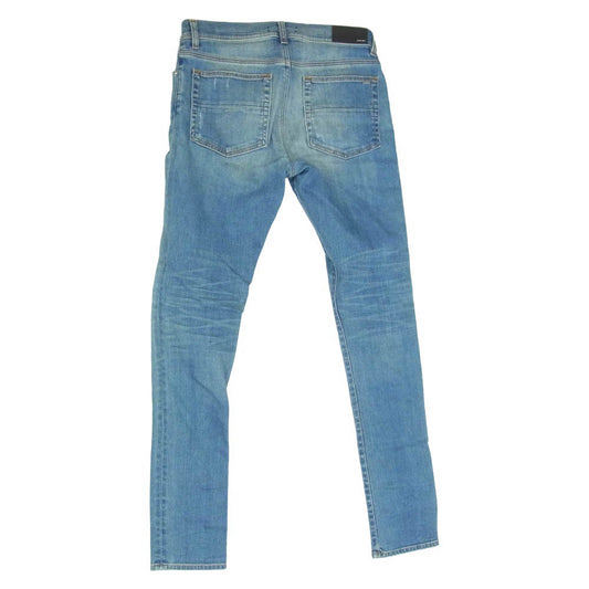AMIRI アミリ PXMD001 MX1 ダメージ加工 ボタンフライ スリム スキニー デニムパンツ ジーンズ インディゴブルー系 32【中古】