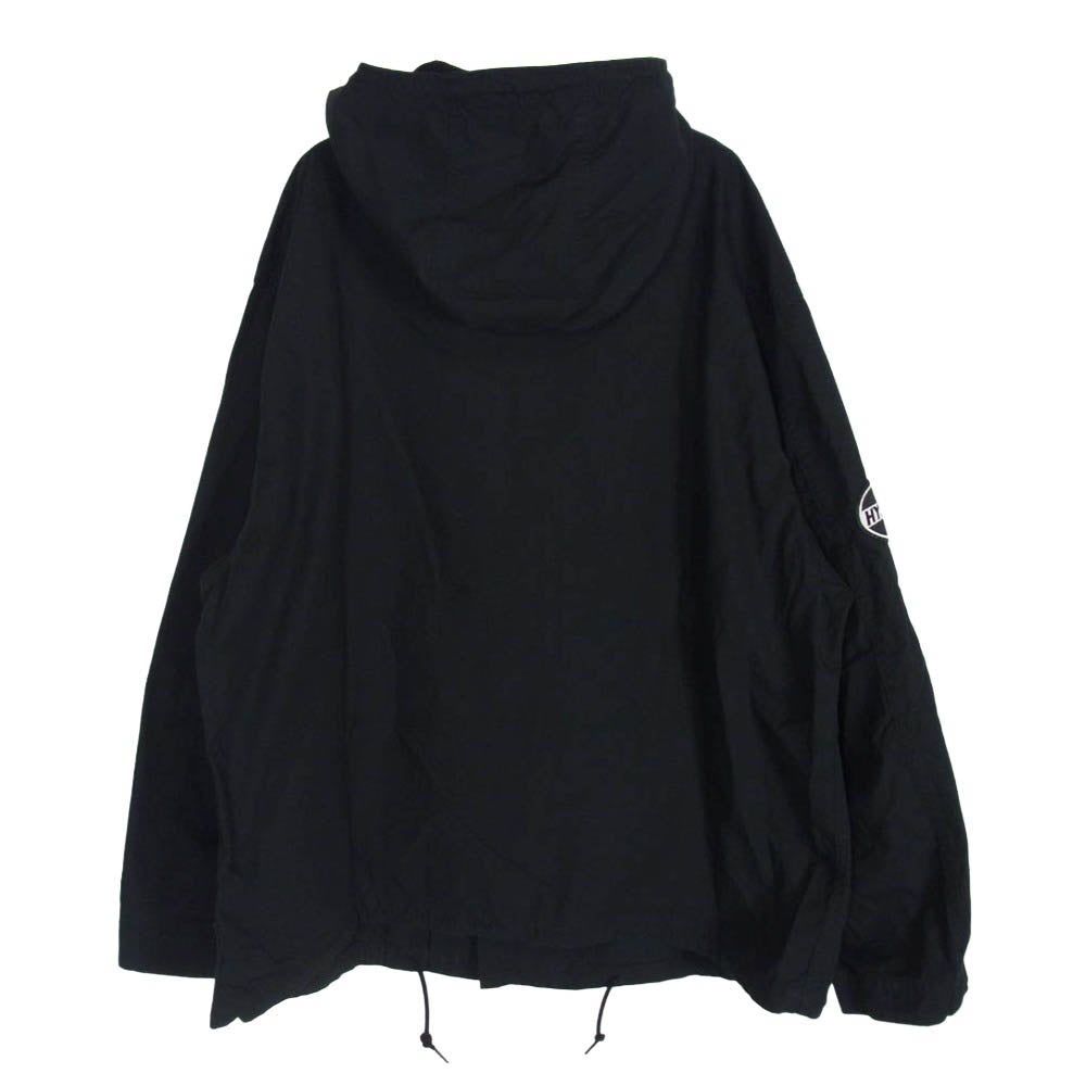HYSTERIC GLAMOUR ヒステリックグラマー 26AW 02263AB12 DISCO SUCKS ワッペン フーデット ジップアップ ミリタリー ジャケット ブラック系 L【極上美品】【中古】