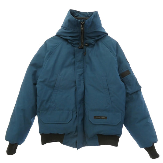 CANADA GOOSE カナダグース 2050MB カナダグースジャパンタグ 現行モデル Chilliwack Bomber Black Label Guard Blue チリワック ボンバー ブラックレーベル ダブルジップ ダウンジャケット ブルー系 M【中古】