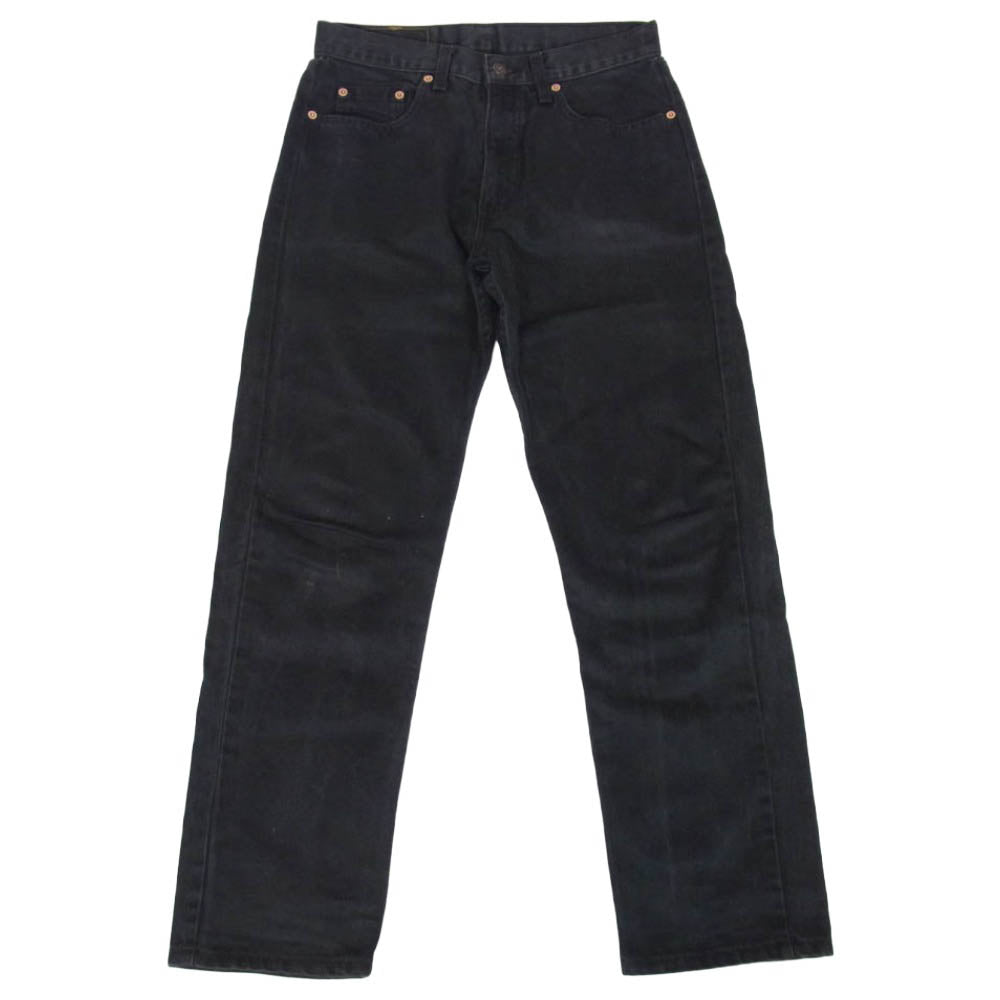 Levi's リーバイス 6150285 90s EURO 裏刻印 266 オレンジタブ 615 ストレート ブラック デニム パンツ ジーンズ ブラック系 W31【中古】