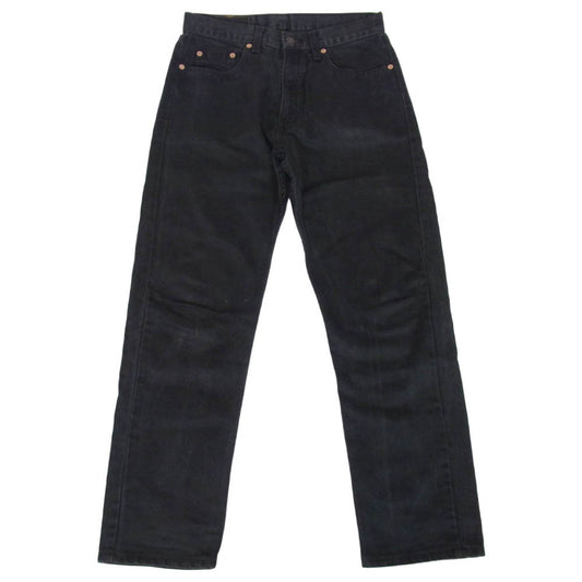 Levi's リーバイス 6150285 90s EURO 裏刻印 266 オレンジタブ 615 ストレート ブラック デニム パンツ ジーンズ ブラック系 W31【中古】