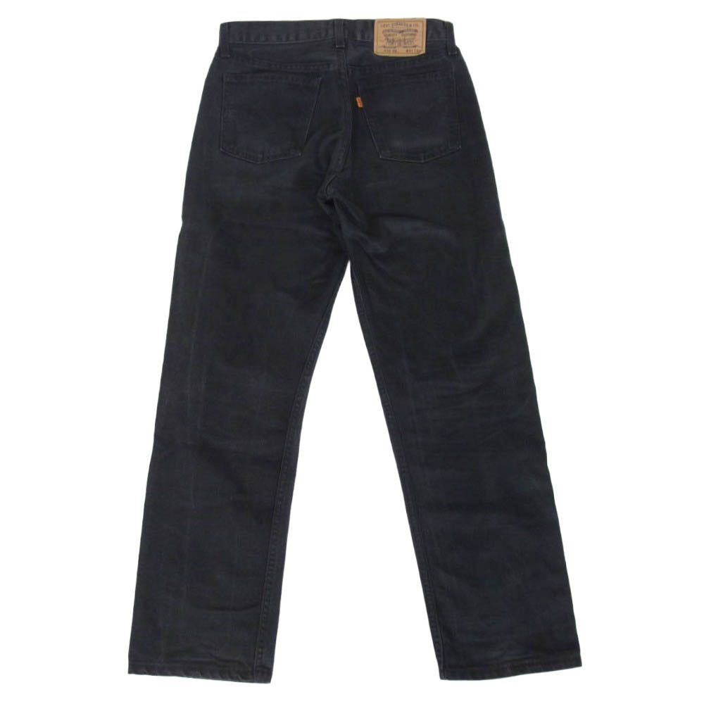 Levi's リーバイス 6150285 90s EURO 裏刻印 266 オレンジタブ 615 ストレート ブラック デニム パンツ ジーンズ ブラック系 W31【中古】