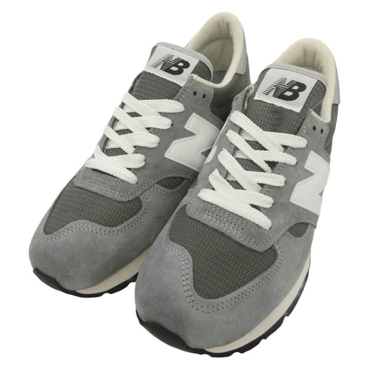 NEW BALANCE ニューバランス M990GR1 990V1 Made in USA ピッグスキン スエード メッシュ ビブラムソール ローカット スニーカー マルチカラー系 26.5cm【新古品】【未使用】【中古】