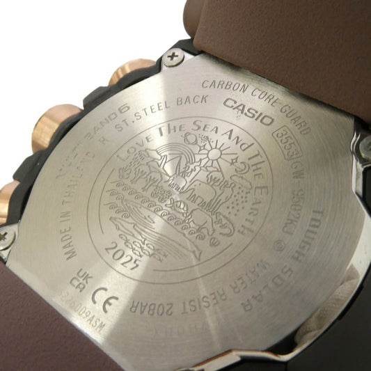 CASIO G-SHOCK カシオ ジーショック GW-9502KJ-8JR × EARTHWATCH Japan MASTER OF G - LAND MUDMAN アースウォッチ マッドマン カバ デザイン タフソーラー 腕時計 ウォッチ チャコール系 ブラウン系【極上美品】【中古】