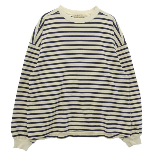 REMI RELIEF レミレリーフ ボーダー 長袖 Tシャツ ホワイト系 ネイビー系 F【中古】