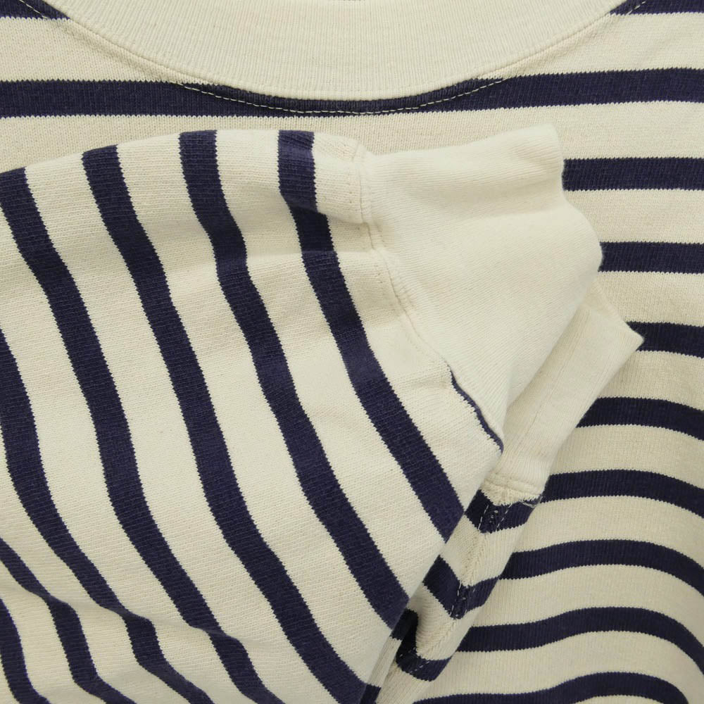 REMI RELIEF レミレリーフ ボーダー 長袖 Tシャツ ホワイト系 ネイビー系 F【中古】