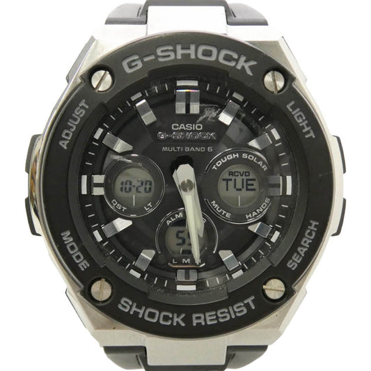 CASIO G-SHOCK カシオ ジーショック GST-W300-1AJF G-STEEL Mid Size Series タフソーラー 腕時計 ブラック系【中古】