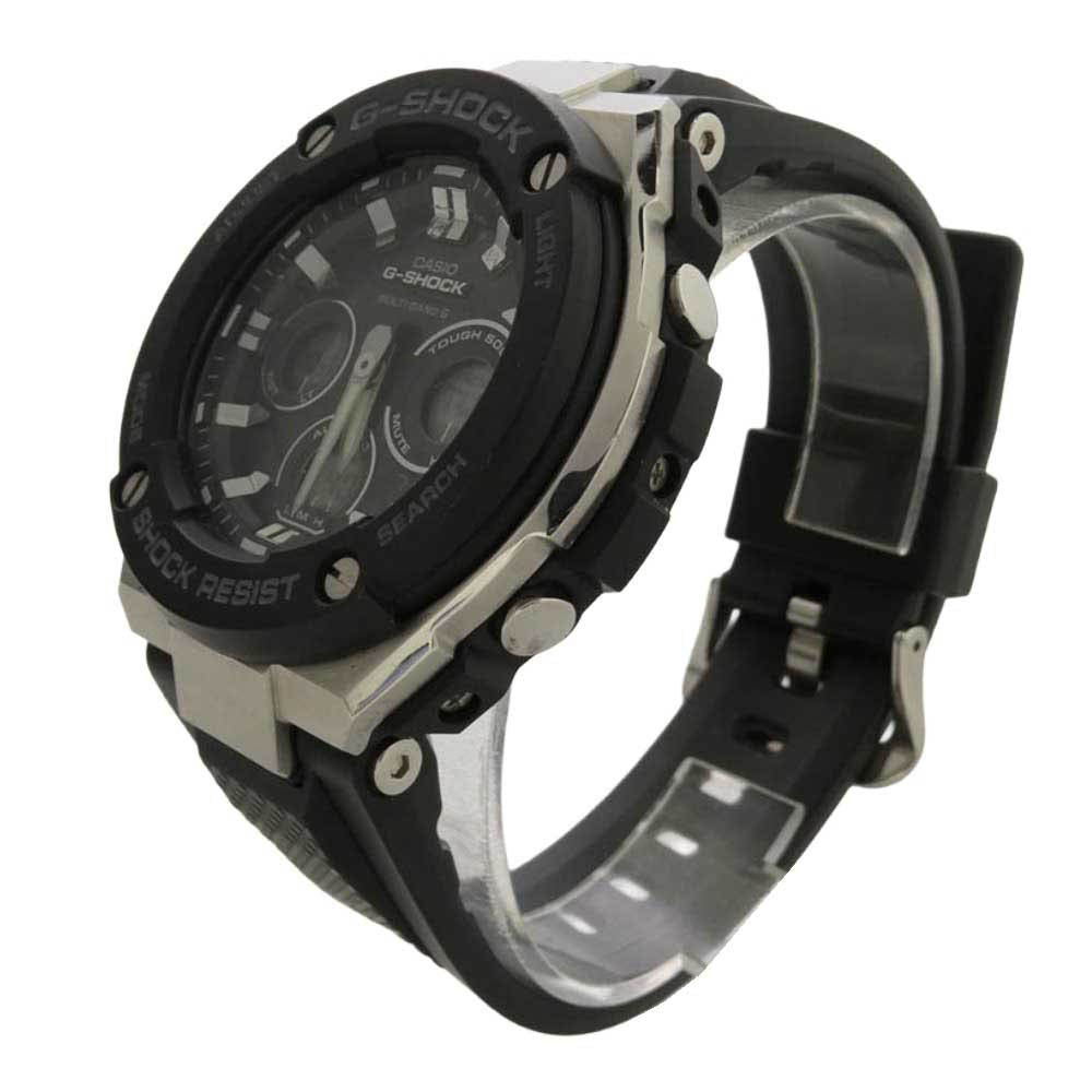 CASIO G-SHOCK カシオ ジーショック GST-W300-1AJF G-STEEL Mid Size Series タフソーラー 腕時計 ブラック系【中古】