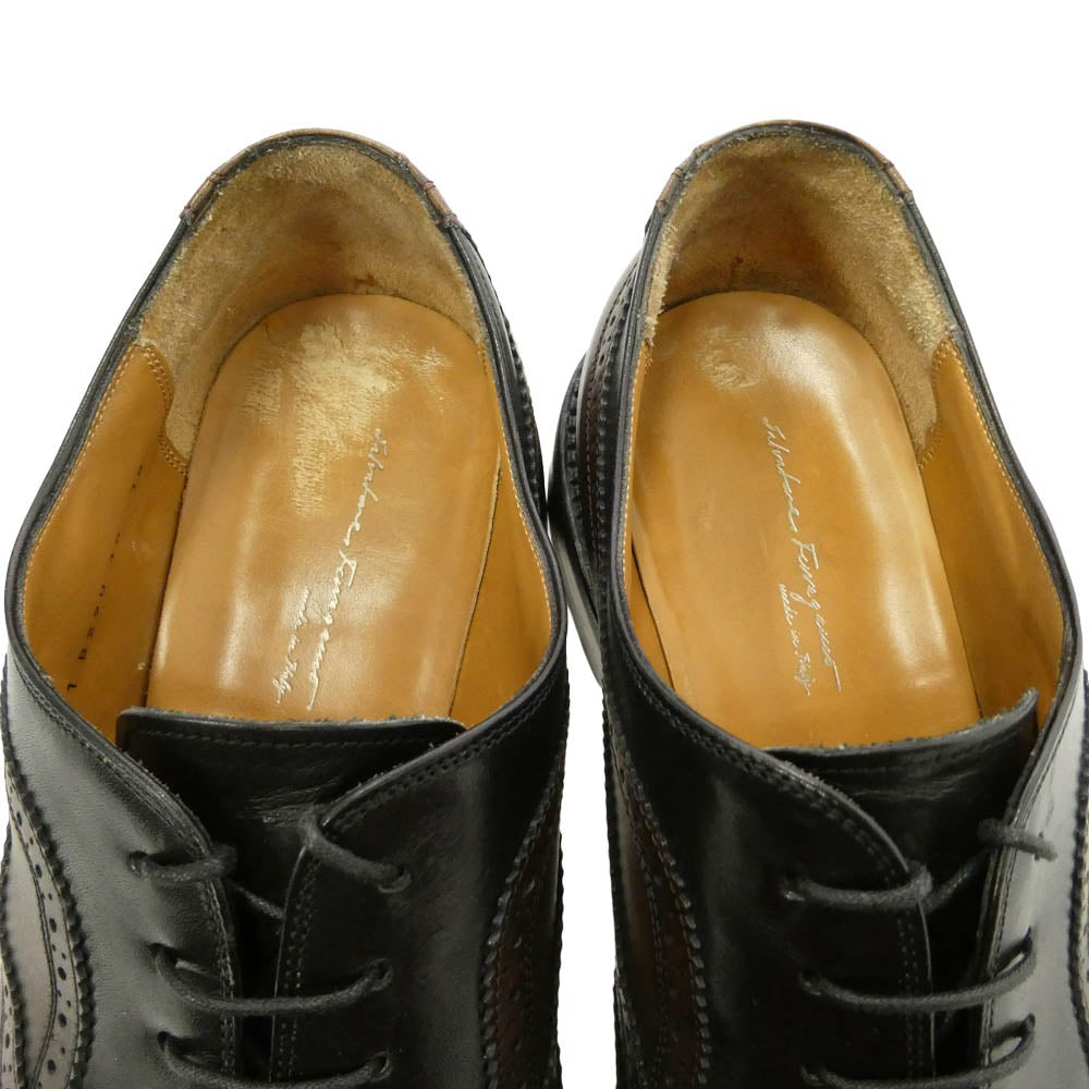 Salvatore Ferragamo サルヴァトーレフェラガモ ウィング チップ レザー ドレス シューズ 革靴 マルチカラー系 10【中古】