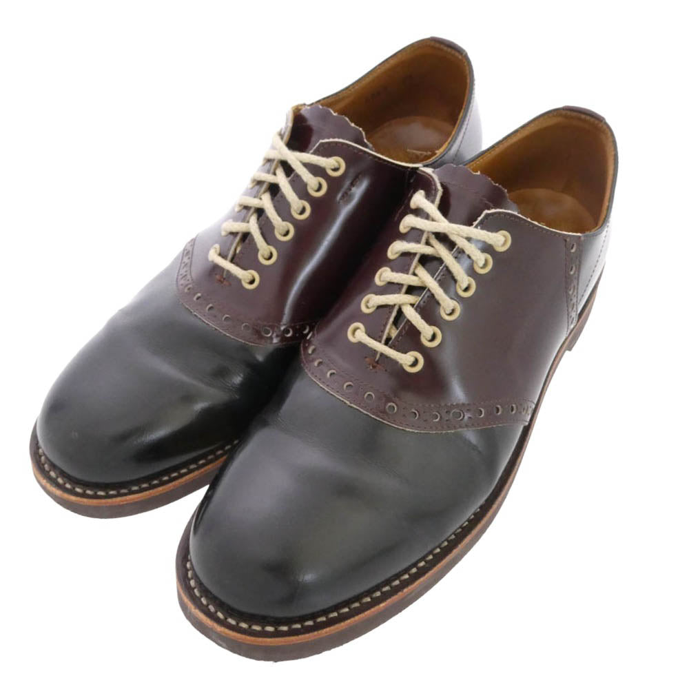 REGAL リーガル GLADHAND & Co. グラッドハンド 606S GLADHAND SADDLE SHOES グラッドハンド サドル レザー シューズ ブラック系 ブラウン系 28cm【中古】