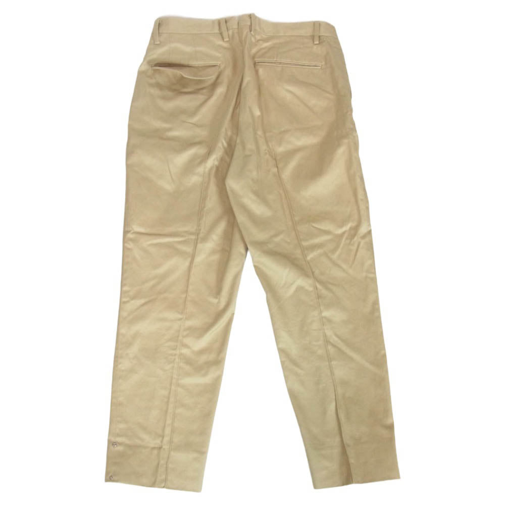 ワイオーエヌ STANDARD TROUSERS 2タック スタンダードトラウザーズ チノパン ベージュ系 48【中古】