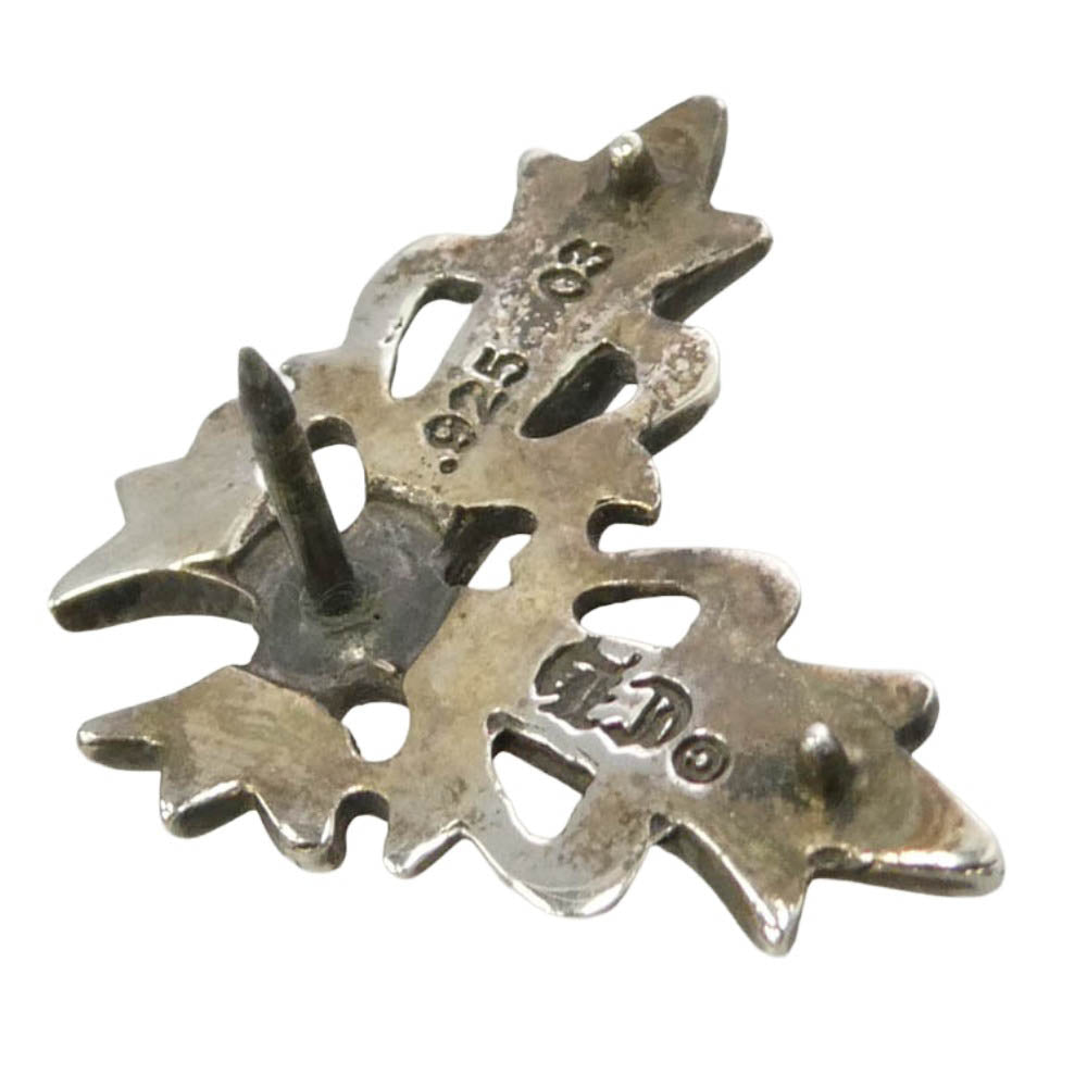 CHROME HEARTS クロムハーツ（原本無） PIN FLRLCRNR SM スティックピン フローラルクロスコーナー スモール ピンバッジ シルバー系【中古】