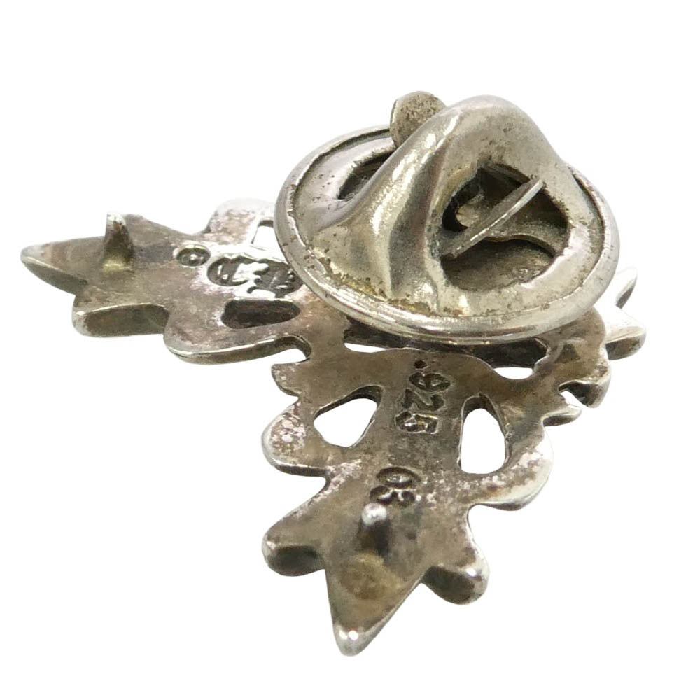 CHROME HEARTS クロムハーツ（原本無） PIN FLRLCRNR SM スティックピン フローラルクロスコーナー スモール ピンバッジ シルバー系【中古】